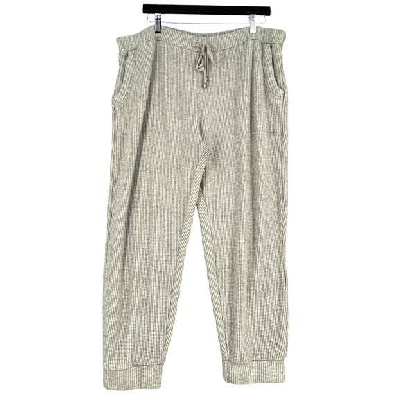 Susan Graver Weekend Gray Drawstring Waistband‎ Pockets Jogger Pants Petite XL - Picture 1 of 7
